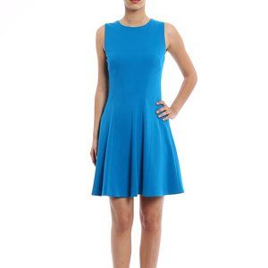 DIANE VON FURSTENBERG Citra Atlantis Blue Sleeveless Dress Size 2 NWT $398